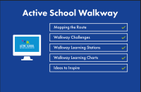 25-8400 - Active School Flag - Walkway